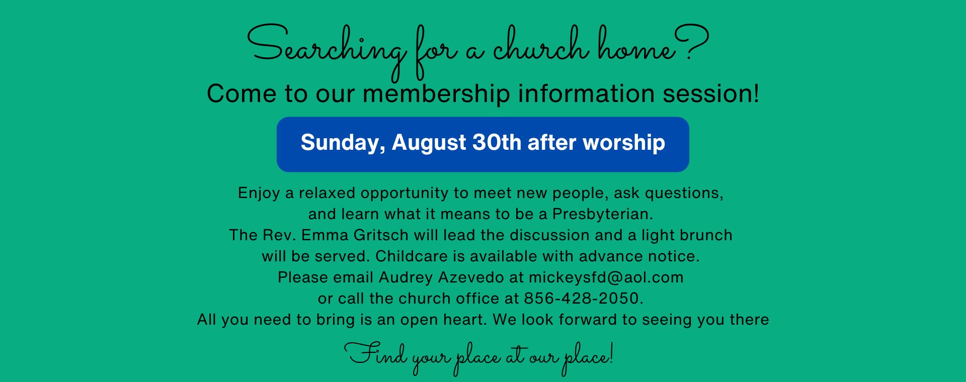 New Member info session